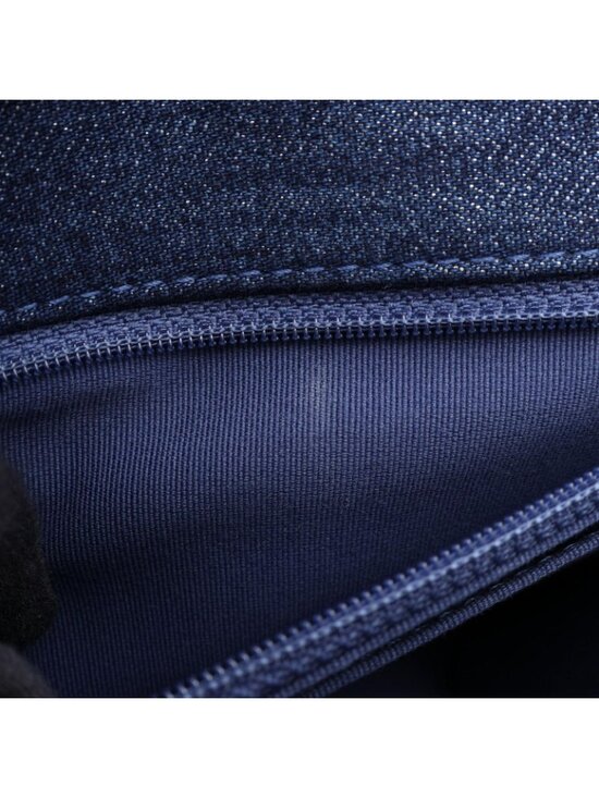 Chanel Backpack Quilted Chain Denim Blue main image 4